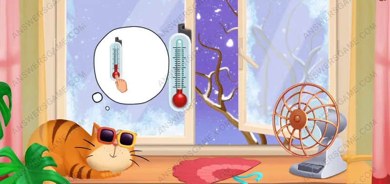 Aumente la temperatura. Pet's Riddles Nivel 8