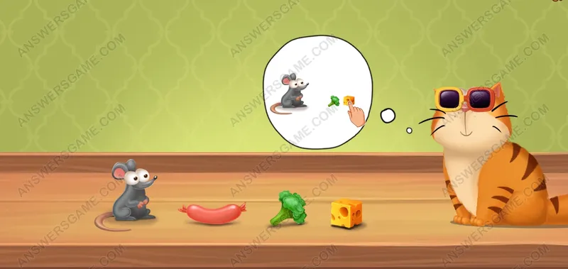 Alimenta al ratón boroccoli. Pet's Riddles Nivel 39