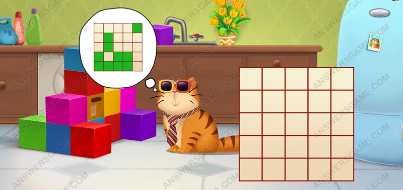 ¿Qué forma de cubo ve Muffin?. Pet's Riddles Nivel 72