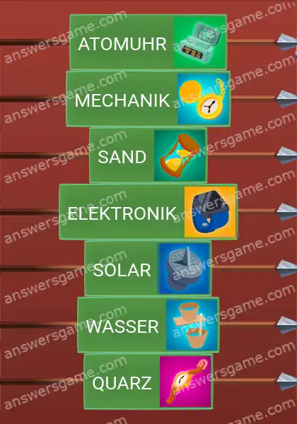 Lösungen für Word Logic Schloss 1 Uhren