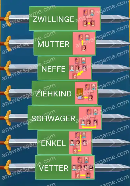 Lösungen für Word Logic Schloss 1 Familienbaum