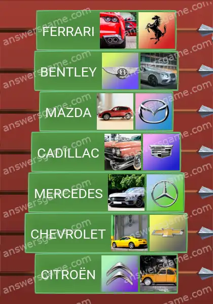 Lösungen für Word Logic Schloss 1 Automarke