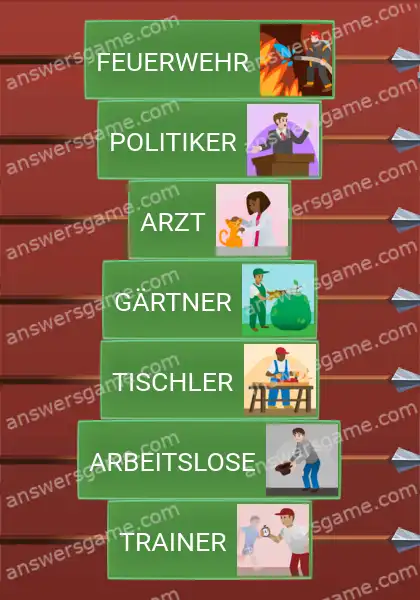 Lösungen für Word Logic Schloss 1 Berufe