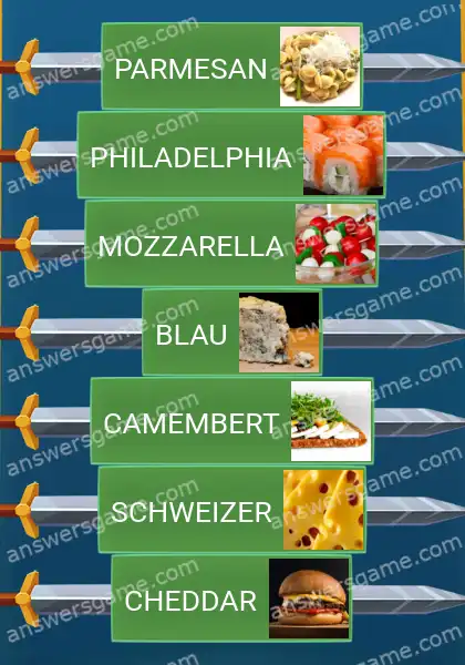 Lösungen für Word Logic Schloss 1 He, Käse