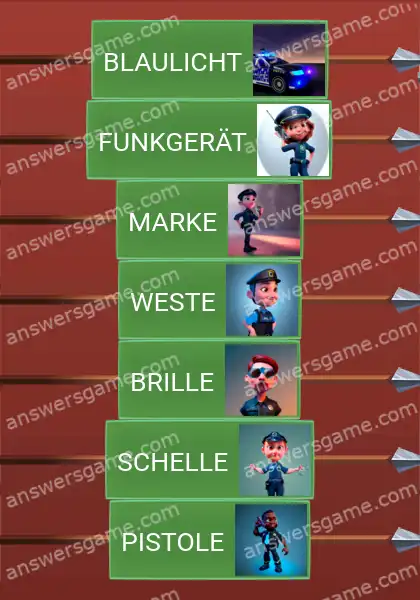 Lösungen für Word Logic Schloss 1 Die Polizei