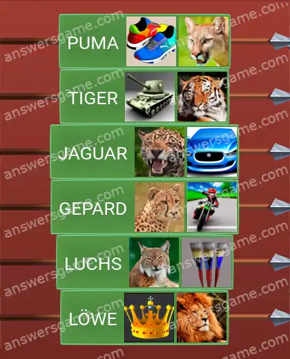 Lösungen für Word Logic Schloss 1 Katzenfamilie