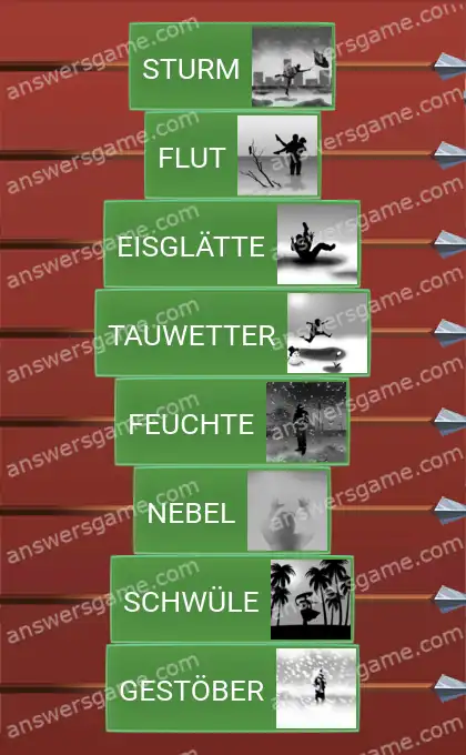 Lösungen für Word Logic Schloss 1 Raues Wetter