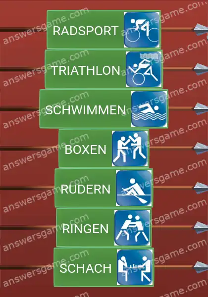 Lösungen für Word Logic Schloss 2 Sportarten