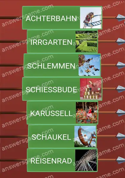 Lösungen für Word Logic Schloss 2 Freizeitpark