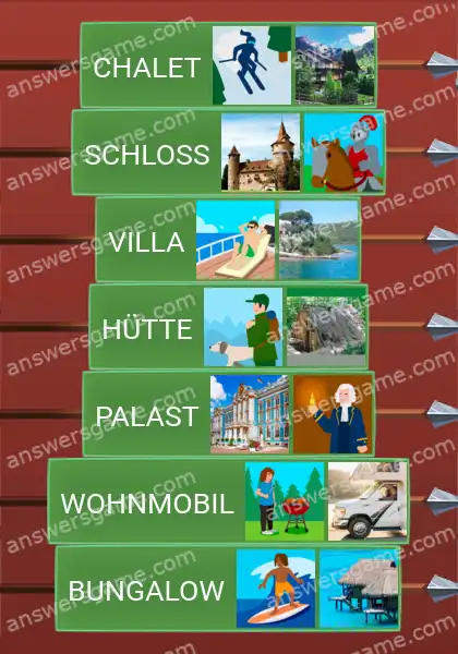 Lösungen für Word Logic Schloss 2 Häuser