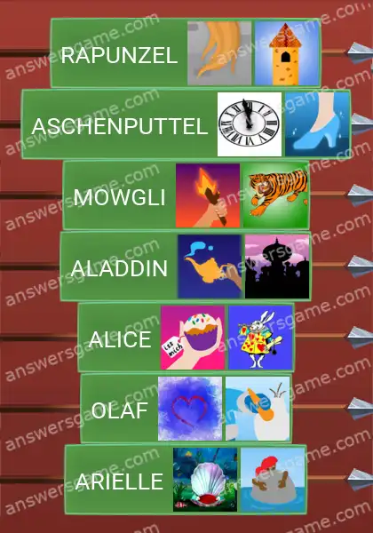 Lösungen für Word Logic Schloss 2 Märchenhelde