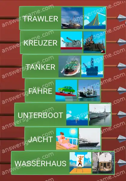 Lösungen für Word Logic Schloss 2 Eine Handbreit Wasser unter dem Kiel