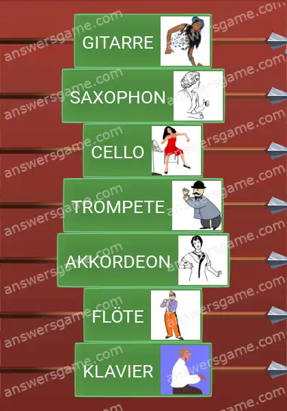 Lösungen für Word Logic Schloss 2 Konzert