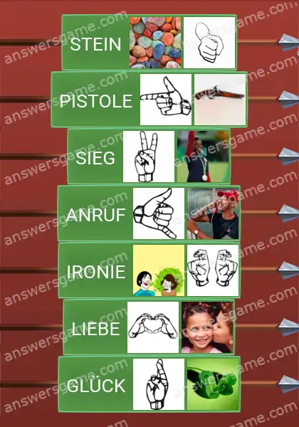 Lösungen für Word Logic Schloss 2 Gesten