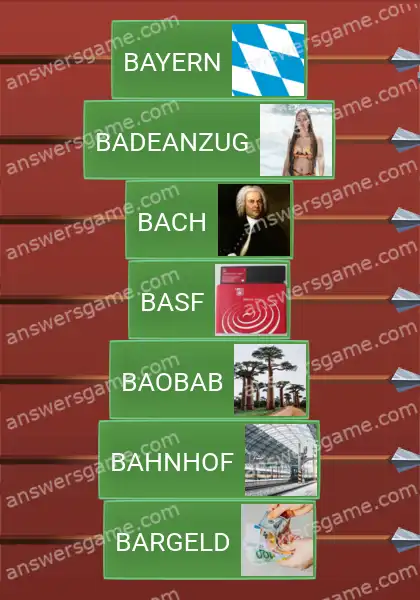 Lösungen für Word Logic Schloss 2 BA