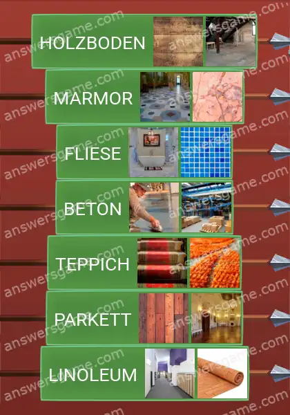 Lösungen für Word Logic Schloss 2 Baumaterialien