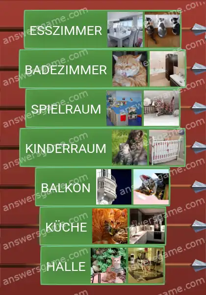 Lösungen für Word Logic Schloss 2 Zimmer