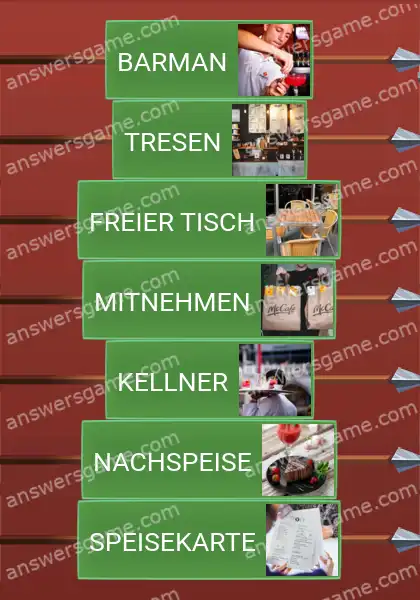 Lösungen für Word Logic Schloss 2 Im Restaurant