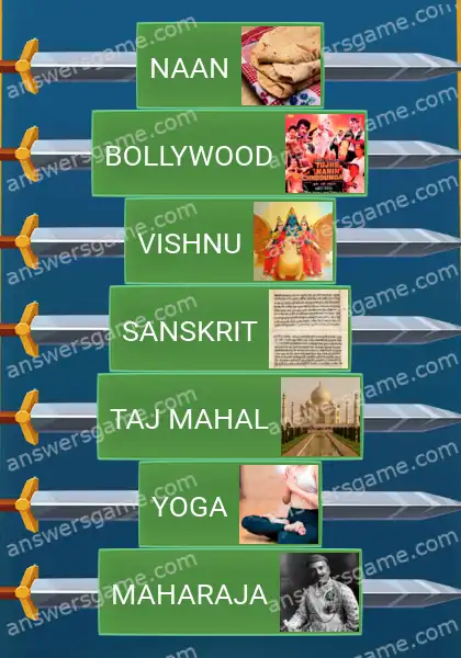 Lösungen für Word Logic Schloss 2 Indien