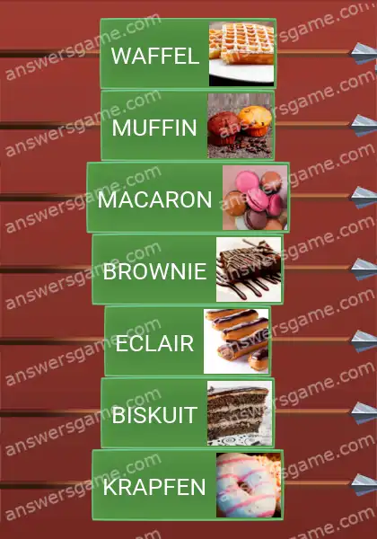 Lösungen für Word Logic Schloss 3 Süßigkeiten