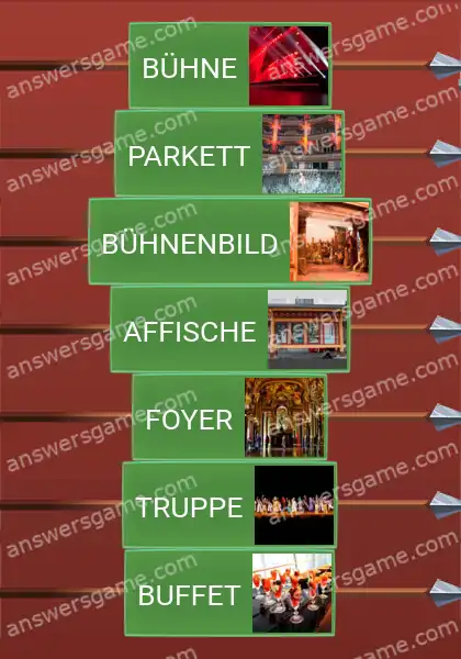 Lösungen für Word Logic Schloss 3 Theater