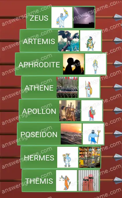 Lösungen für Word Logic Schloss 3 Griechische Götter der Antike