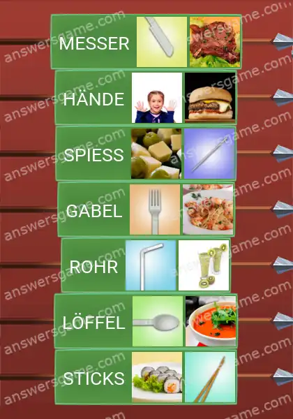 Lösungen für Word Logic Schloss 3 Besteck