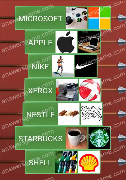 Lösungen für Word Logic Schloss 3 Handelsmarken