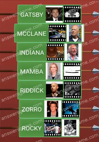 Lösungen für Word Logic Schloss 3 Filmhelde