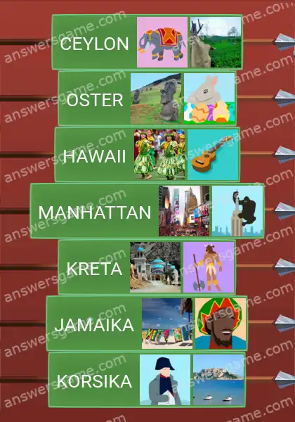 Lösungen für Word Logic Schloss 3 Bewohnbare Inseln