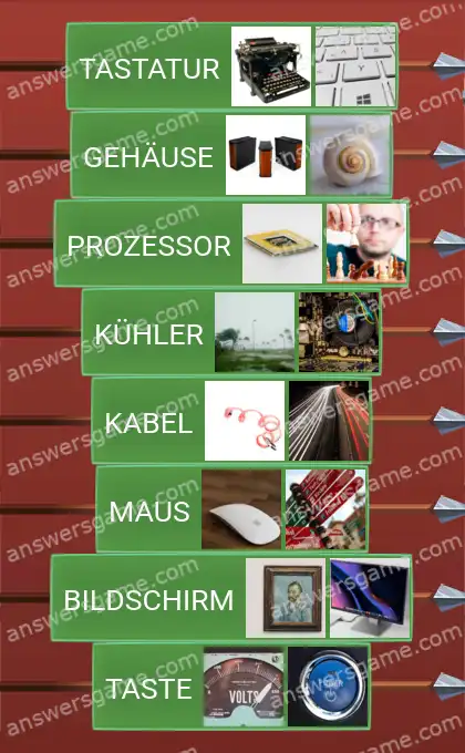 Lösungen für Word Logic Schloss 3 Im Inneren des PCs