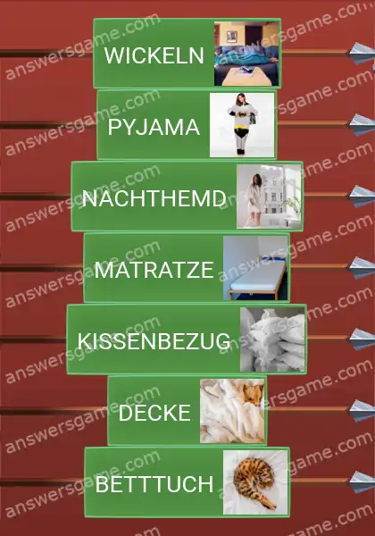 Lösungen für Word Logic Schloss 3 Das Bett machen