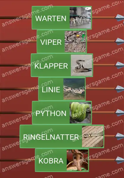 Lösungen für Word Logic Schloss 4 Schlangen