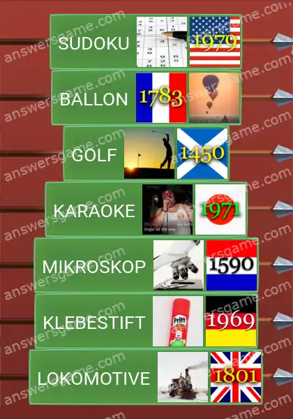 Lösungen für Word Logic Schloss 4 Erfindungen