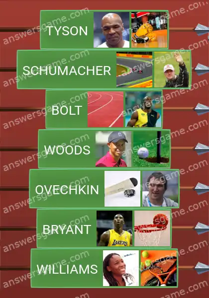 Lösungen für Word Logic Schloss 4 Sportler