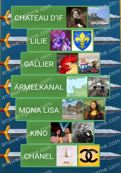 Lösungen für Word Logic Schloss 4 Auf Französisch