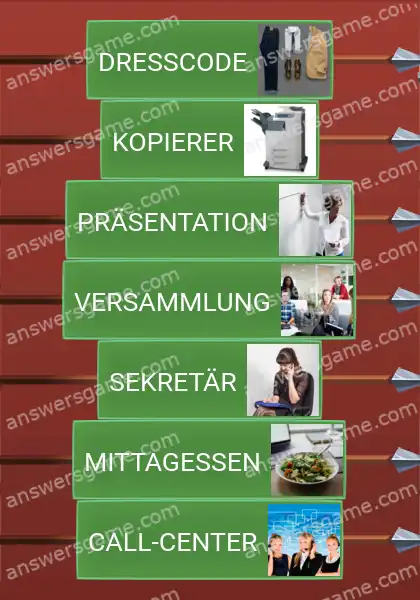 Lösungen für Word Logic Schloss 4 Büro-Jargon