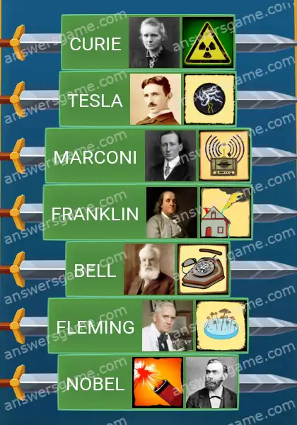 Lösungen für Word Logic Schloss 4 Sie veränderten die Welt