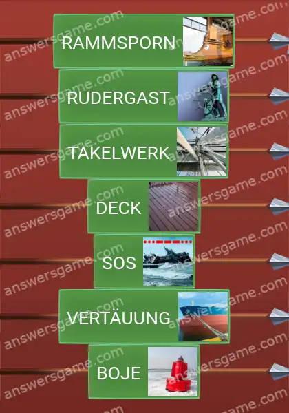 Lösungen für Word Logic Schloss 4 Kapitänsbrücke