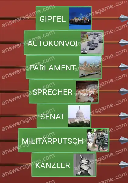 Lösungen für Word Logic Schloss 4 Politik auf hohem Niveau