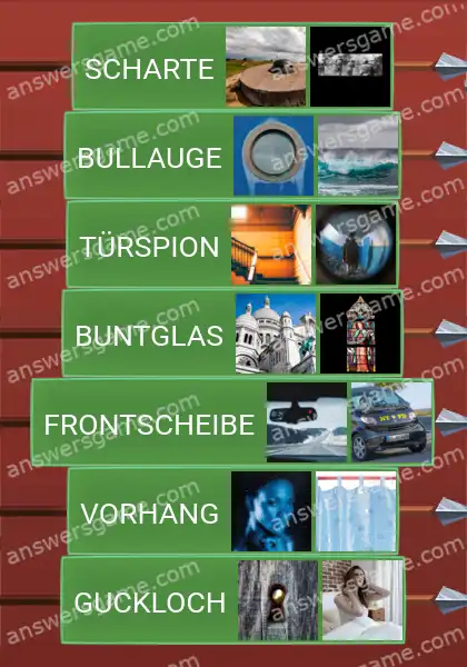 Lösungen für Word Logic Schloss 5 Ein Blick durch