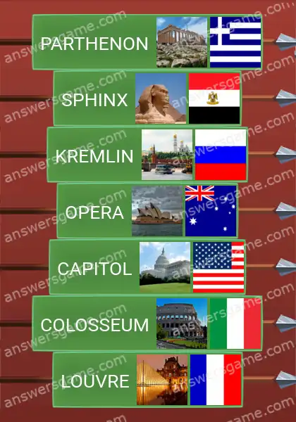 Answers to the game Word Logic Castle 1 Point of interest