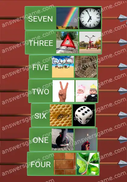 Answers to the game Word Logic Castle 1 Arithmetic