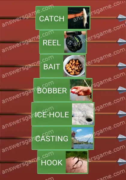 Answers to the game Word Logic Castle 1 Something about fishing