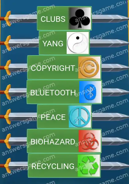 Answers to the game Word Logic Castle 1 I saw the sign