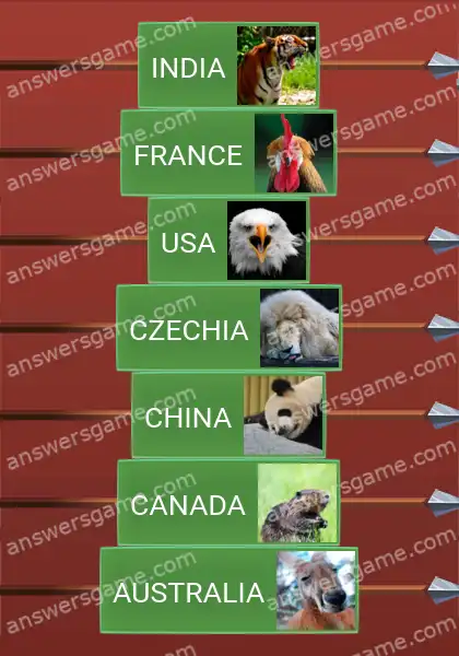 Answers to the game Word Logic Castle 2 Ridiculous state symbols