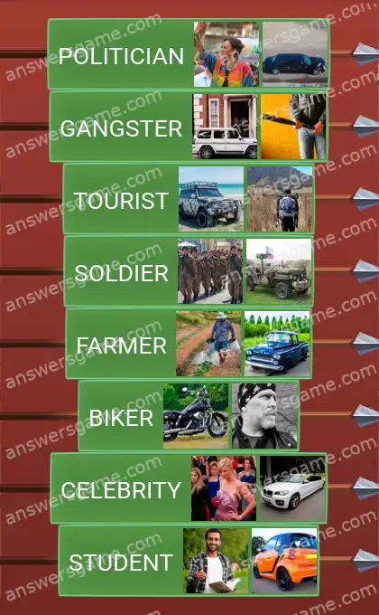 Answers to the game Word Logic Castle 2 Vehicle owner