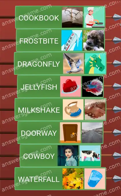 Answers to the game Word Logic Castle 2 Making compounds