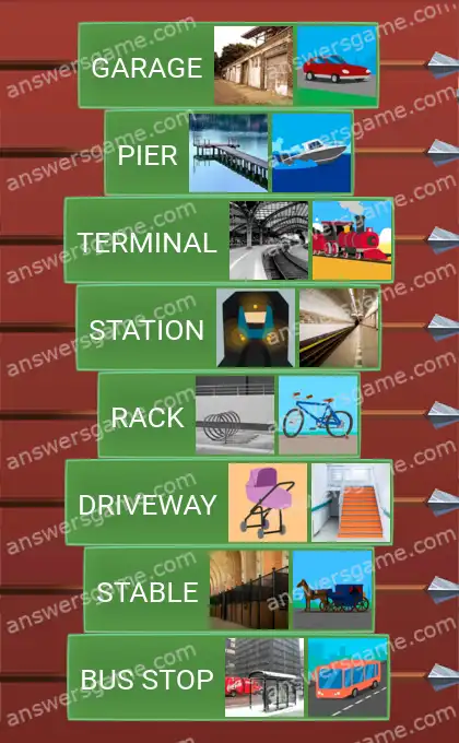 Answers to the game Word Logic Castle 2 Where to park