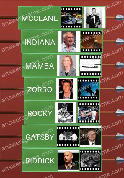 Answers to the game Word Logic Castle 3 Action Hero